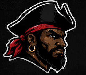 Stone Mountain Pirates classic pirate logo